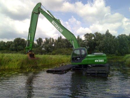 Очистка и дноуглубление малых рек и любых по ширине водоёмов